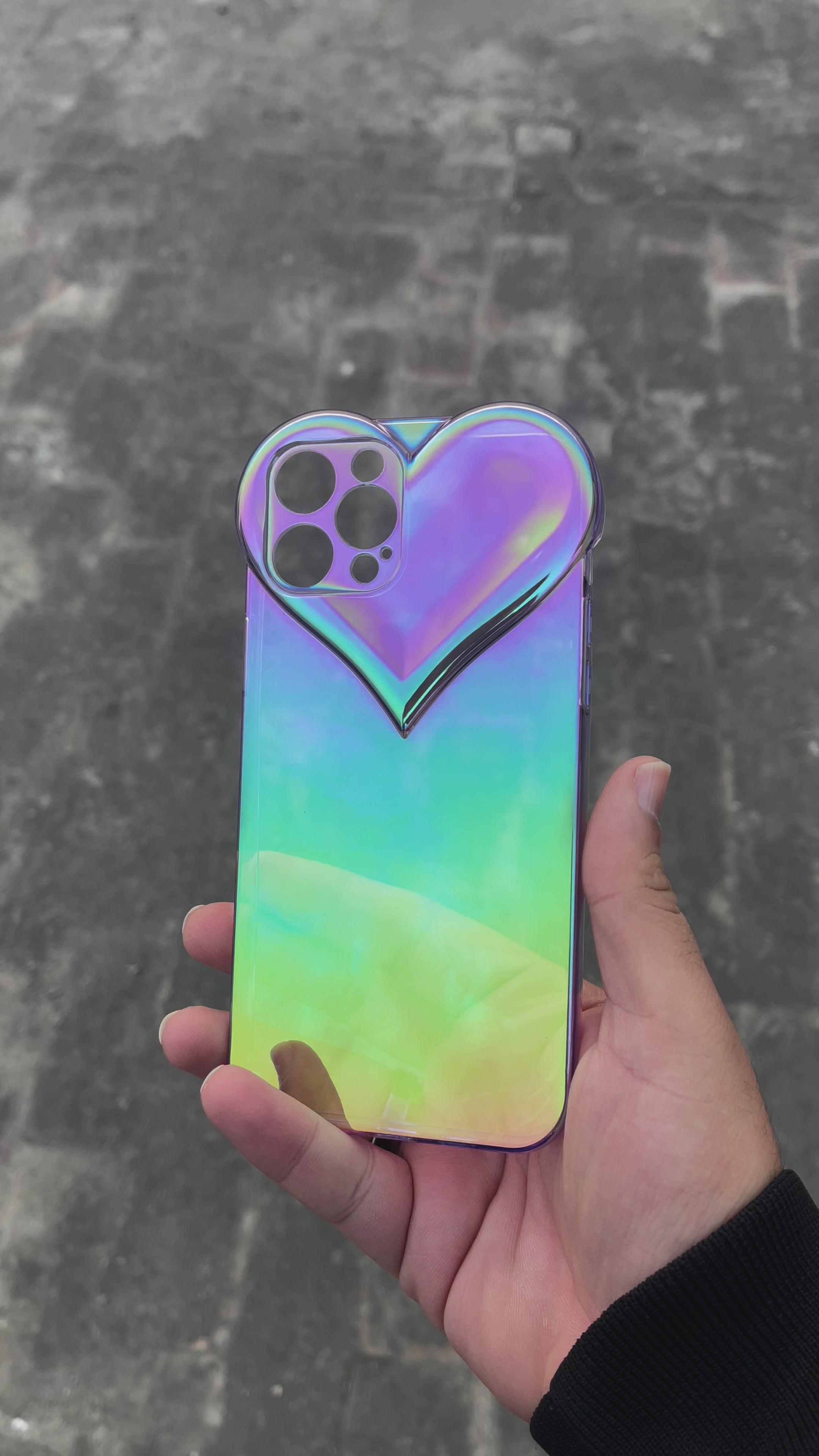 Holographic Heart Cover